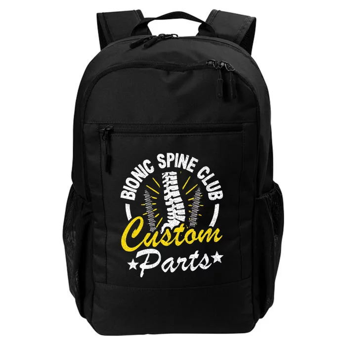 Bionic Spine Club Customs Parts Funny Back Surgery Recovery Daily Commute Backpack