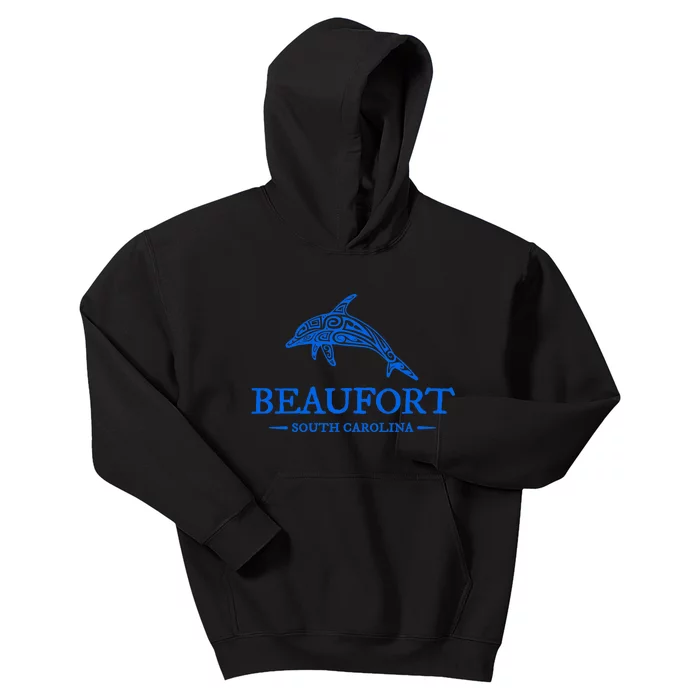 Beaufort South Carolina Dolphin Kids Hoodie