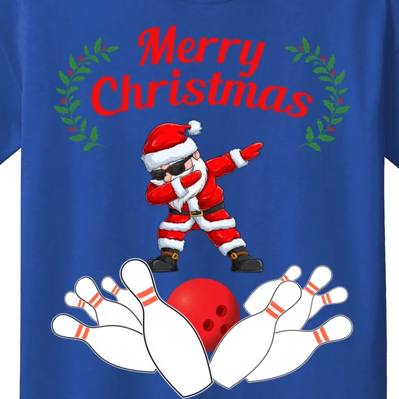 Bowling Santa Claus Christmas Meaningful Gift Kids T-Shirt