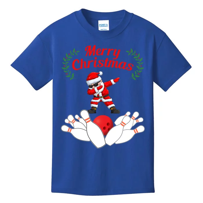 Bowling Santa Claus Christmas Meaningful Gift Kids T-Shirt