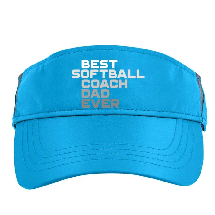 Best Softball Coach Dad Ever Football Coach Adult Drive Performance Visor