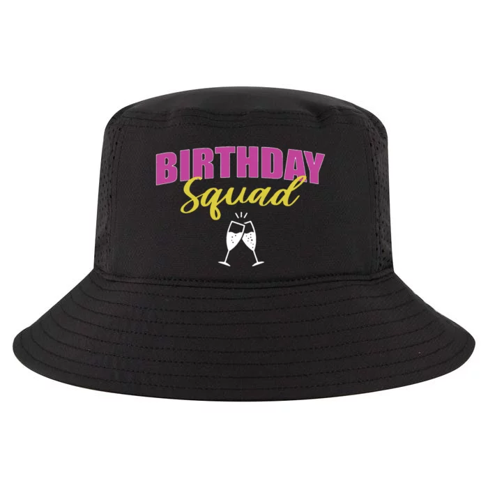 Birthday Squad Champagne Toast Cool Comfort Performance Bucket Hat