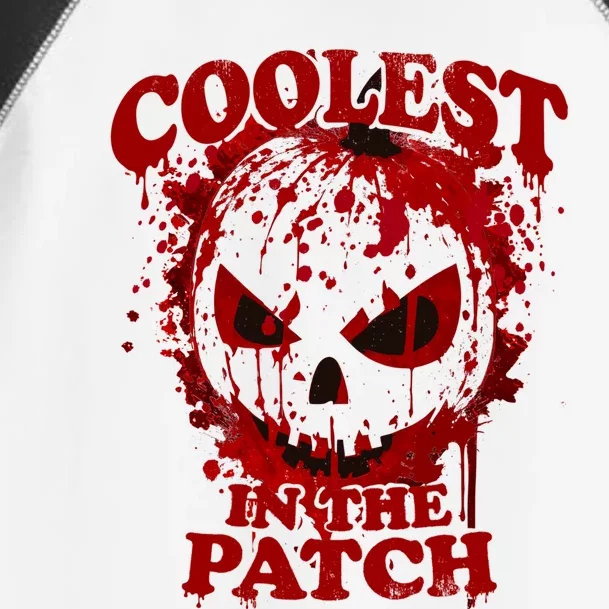 Blood Splatter Coolest Pumpkin In The Patch Bloody Halloween Meaningful Gift Toddler Fine Jersey T-Shirt