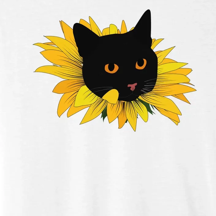 Black Sunflower Cat Cute ChromaSoft Performance T-Shirt