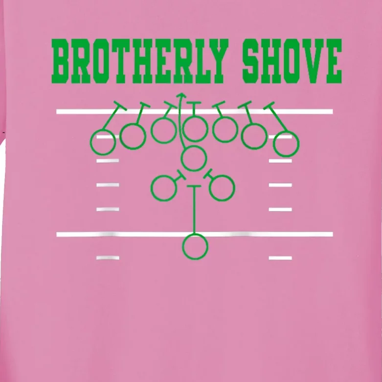 Brotherly Shove Classic Kids Long Sleeve Shirt