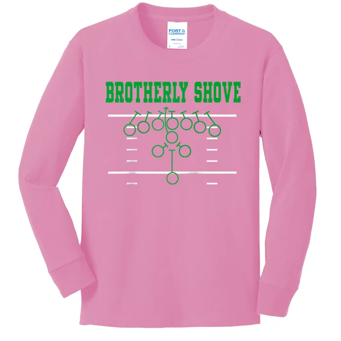 Brotherly Shove Classic Kids Long Sleeve Shirt