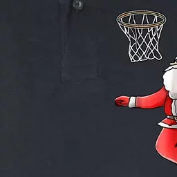 Basketball Santa Christmas Dunk Cool Sport X-Mas Pajama Softstyle Adult Sport Polo