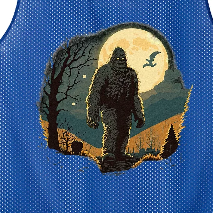 Bigfoot Sasquatch Cool Yeti Halloween Mesh Reversible Basketball Jersey Tank