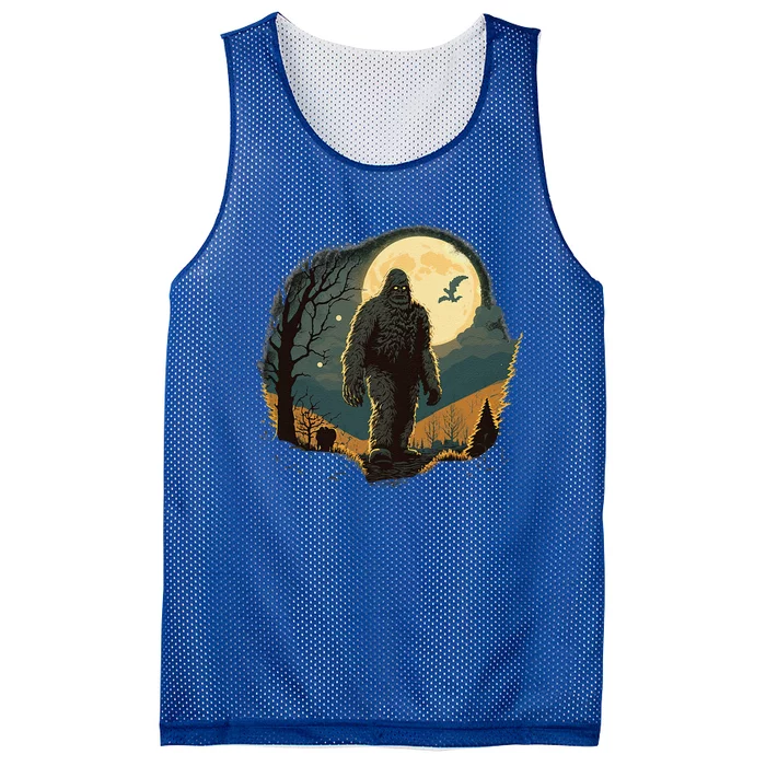 Bigfoot Sasquatch Cool Yeti Halloween Mesh Reversible Basketball Jersey Tank