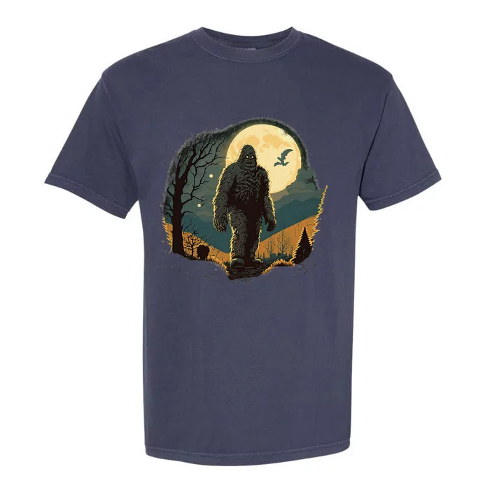 Bigfoot Sasquatch Cool Yeti Halloween Garment-Dyed Heavyweight T-Shirt