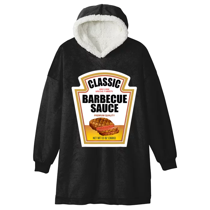 Barbecue Sauce Condiment Group Halloween Costume Hooded Wearable Blanket