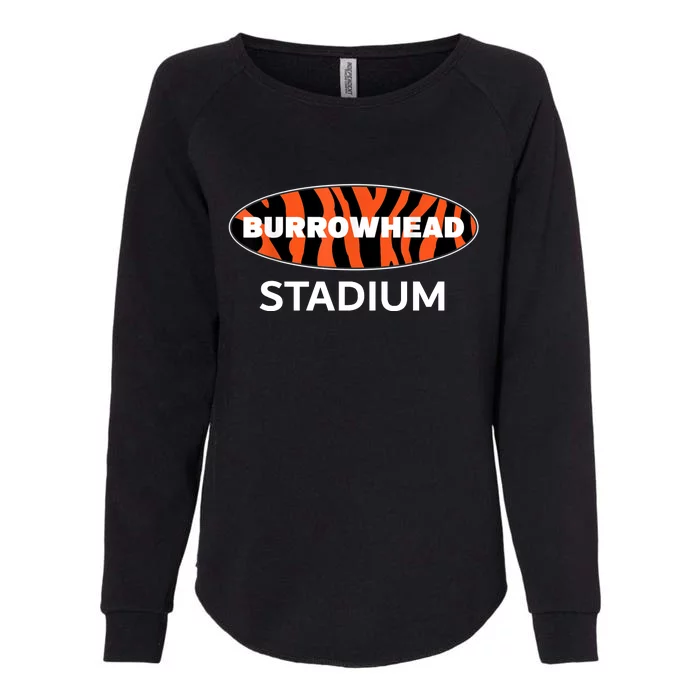 Burrowhead Stadium Cincinnati Football Womens California Wash Sweatshirt