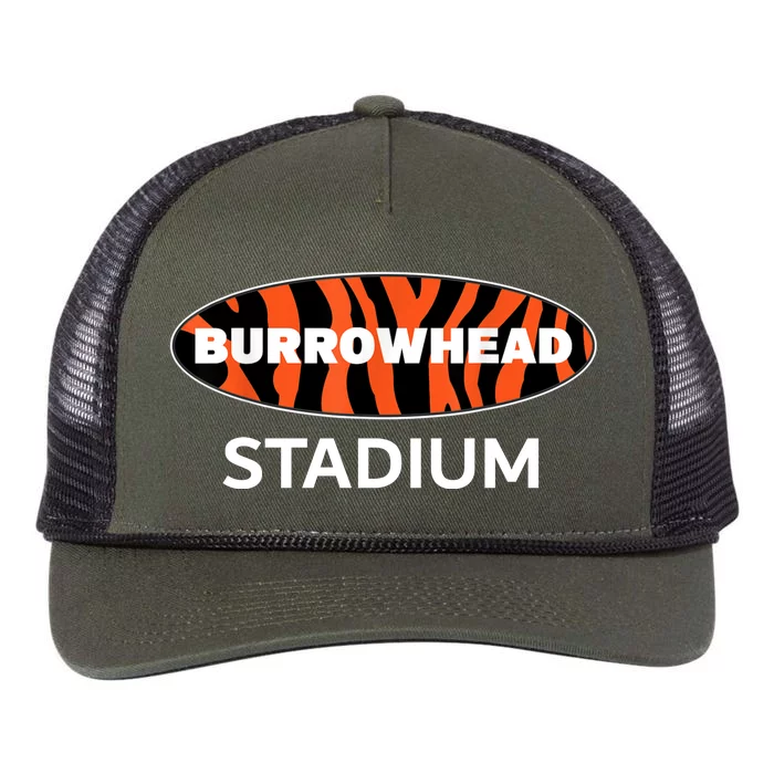 Burrowhead Stadium Cincinnati Football Retro Rope Trucker Hat Cap