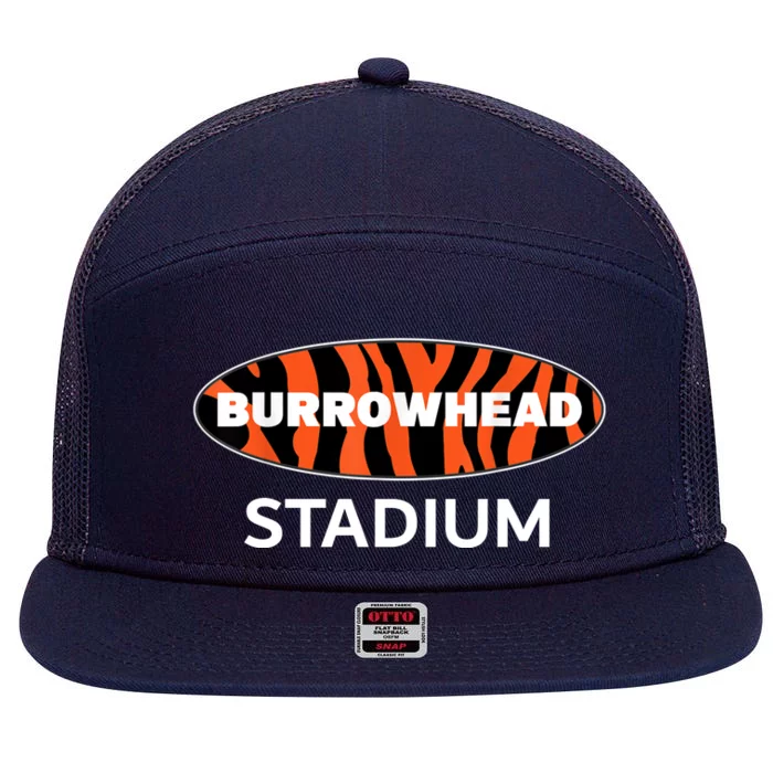 Burrowhead Stadium Cincinnati Football 7 Panel Mesh Trucker Snapback Hat