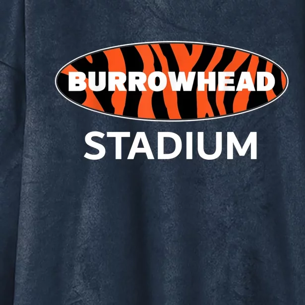 Burrowhead Stadium Cincinnati Football Hooded Wearable Blanket