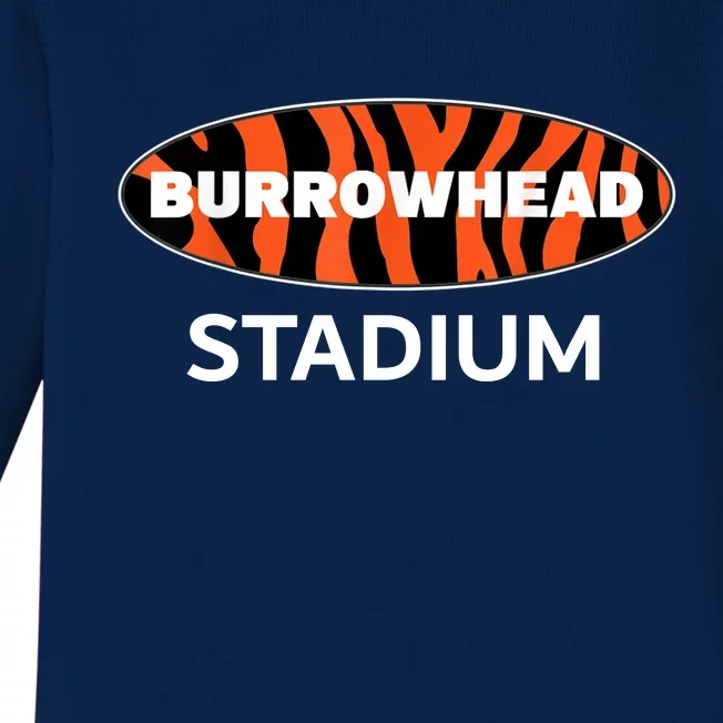 Burrowhead Stadium Cincinnati Football Baby Long Sleeve Bodysuit