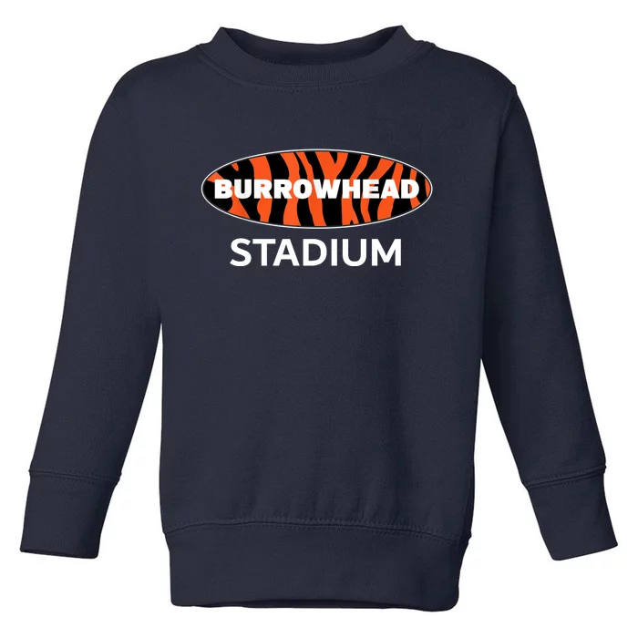 Burrowhead Stadium Cincinnati Football Toddler Sweatshirt