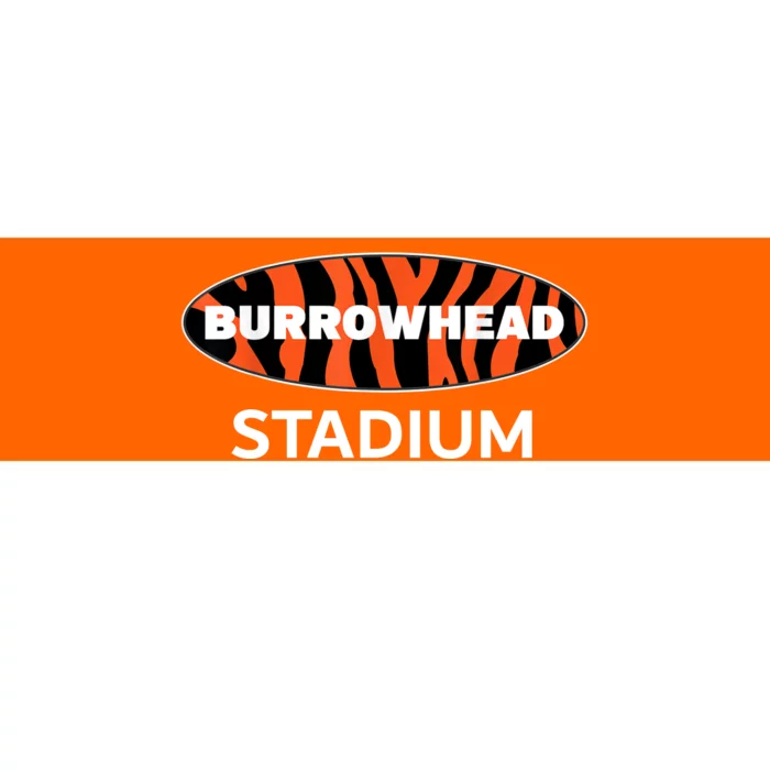 Burrowhead Stadium Cincinnati Football Bumper Sticker