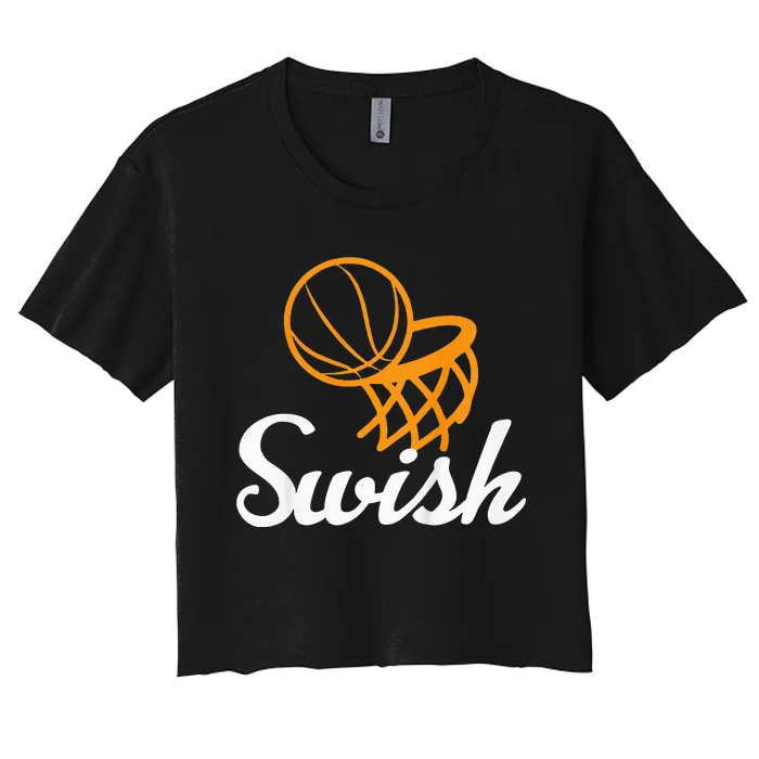 Basketball Swish Cool Sports Clothing Women's Crop Top Tee