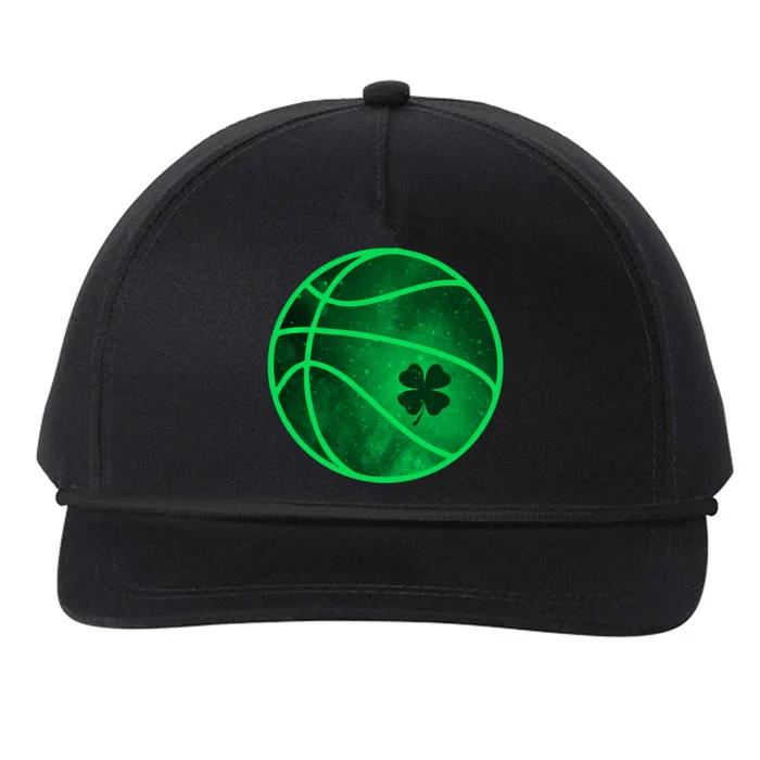 Basketball Shamrock Clover Leaf Pajama St Patrick's Day Gift Snapback Five-Panel Rope Hat