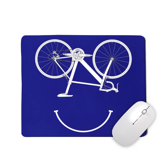 Bicycle Smile Cyclist Bicycle Rider Cycling Bike To Work Meaningful Gift Mousepad