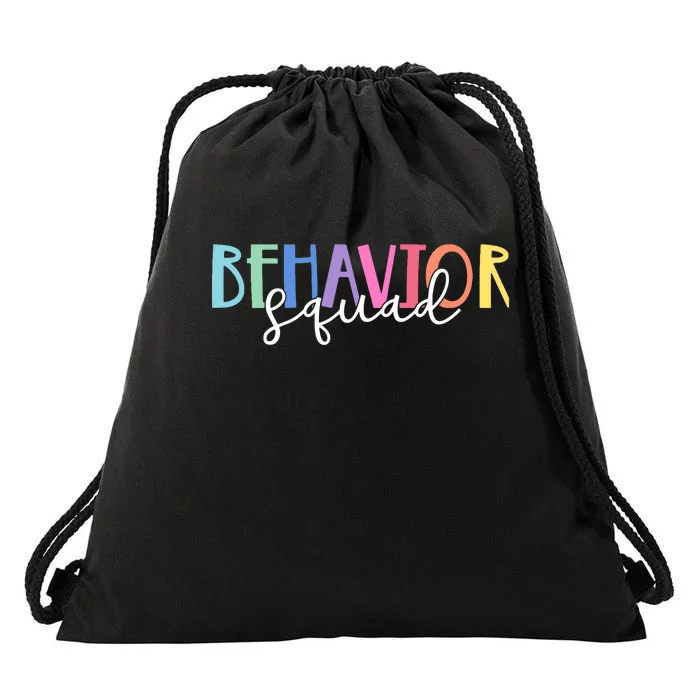 Behavior Squad Colorful Therapist Drawstring Bag