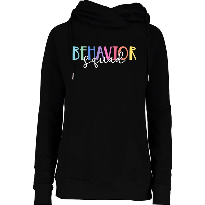 Behavior Squad Colorful Therapist Womens Funnel Neck Pullover Hood