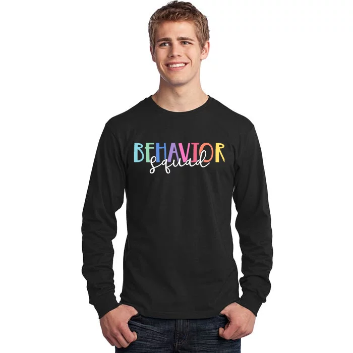 Behavior Squad Colorful Therapist Tall Long Sleeve T-Shirt