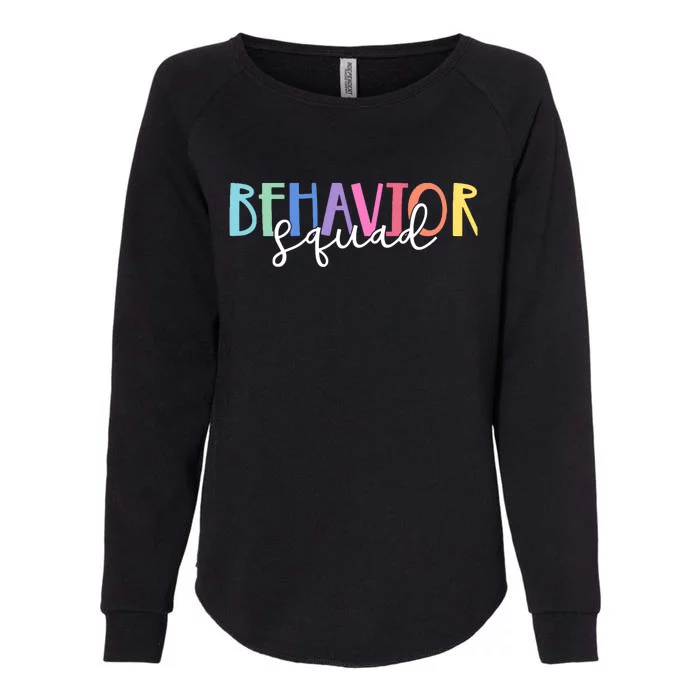 Behavior Squad Colorful Therapist Womens California Wash Sweatshirt