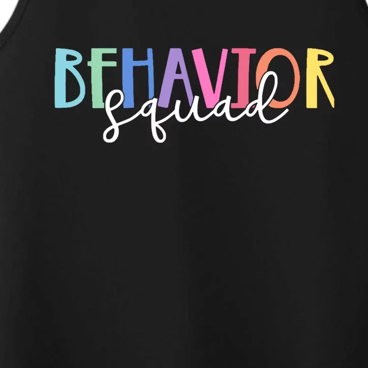 Behavior Squad Colorful Therapist Performance Tank