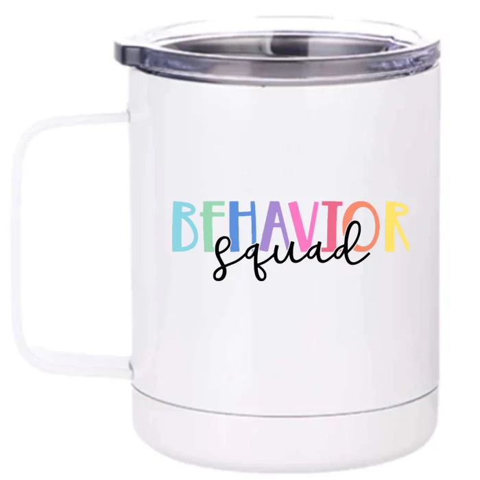 Behavior Squad Colorful Therapist Front & Back 12oz Stainless Steel Tumbler Cup