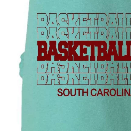 Basketball South Carolina In Modern Stacked Lettering Doggie 3-End Fleece Hoodie