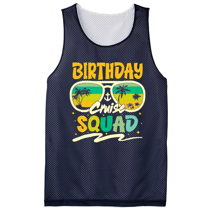 Birthday Summer Cruise Squad Party Vintage Lovers Holiday Mesh Reversible Basketball Jersey Tank