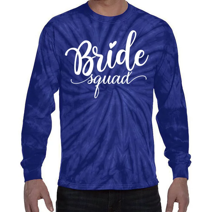 Bride Squad Cute Wedding Tie-Dye Long Sleeve Shirt