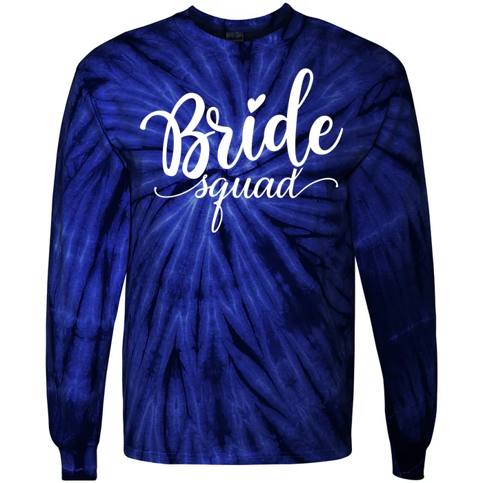 Bride Squad Cute Wedding Tie-Dye Long Sleeve Shirt