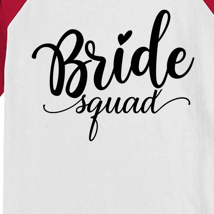 Bride Squad Cute Wedding Kids Colorblock Raglan Jersey