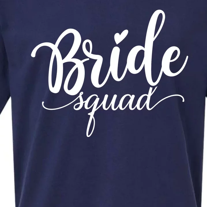 Bride Squad Cute Wedding Sueded Cloud Jersey T-Shirt