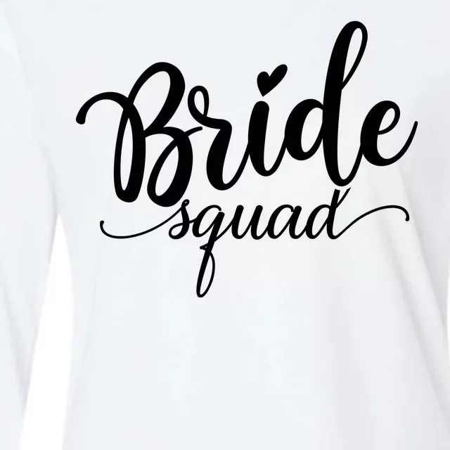 Bride Squad Cute Wedding Womens Cotton Relaxed Long Sleeve T-Shirt