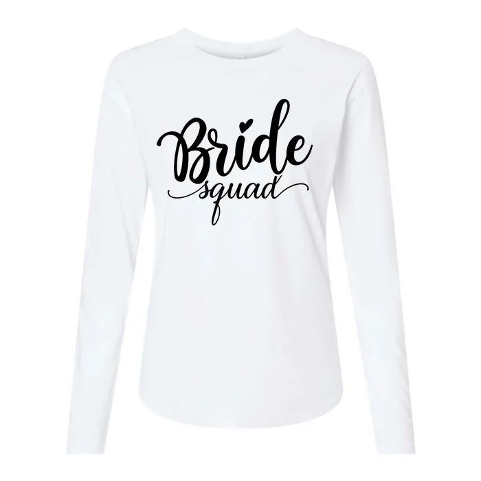 Bride Squad Cute Wedding Womens Cotton Relaxed Long Sleeve T-Shirt