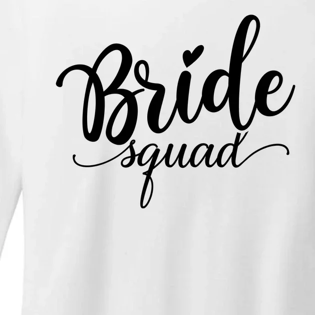 Bride Squad Cute Wedding Womens CVC Long Sleeve Shirt