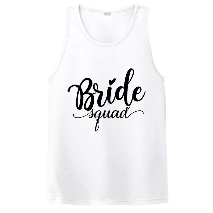 Bride Squad Cute Wedding Performance Tank