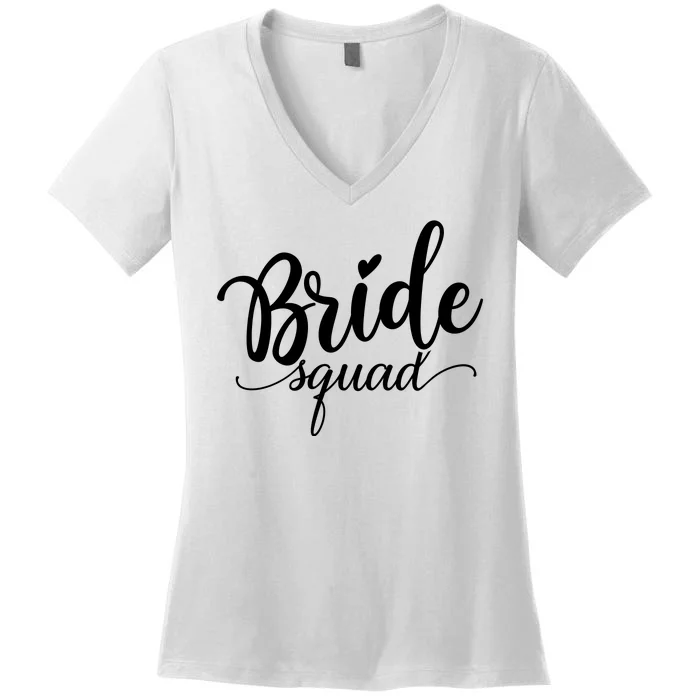 Bride Squad Cute Wedding Women's V-Neck T-Shirt