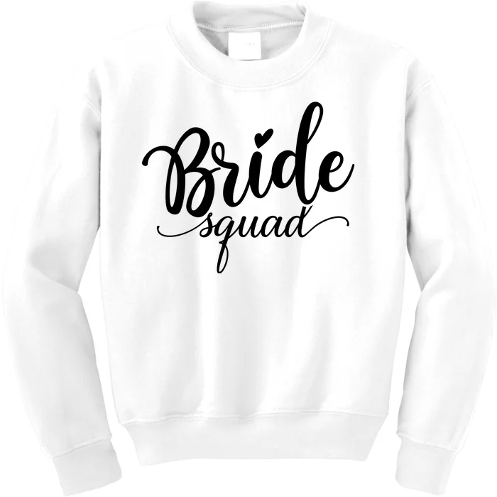 Bride Squad Cute Wedding Kids Sweatshirt