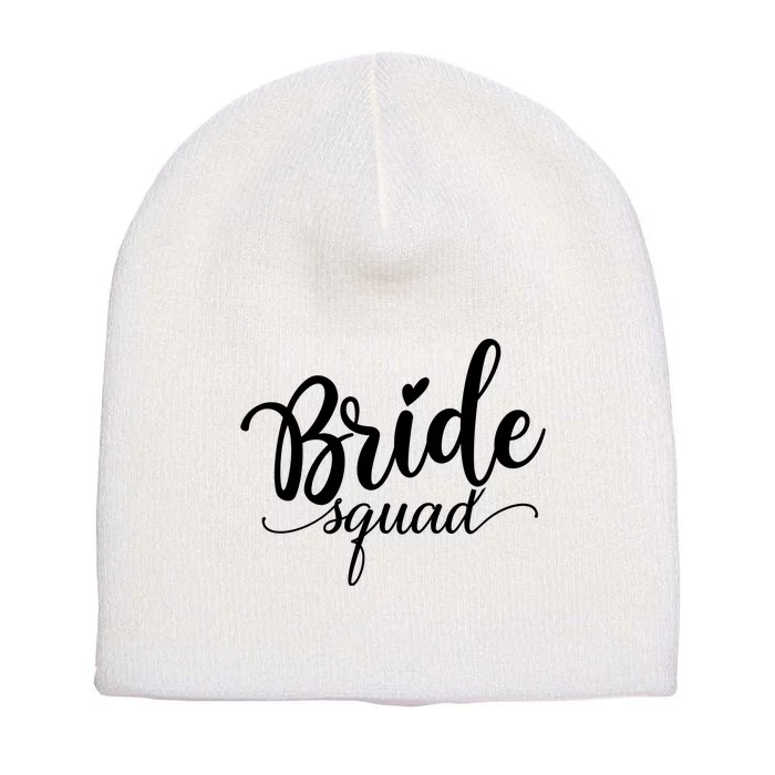 Bride Squad Cute Wedding Short Acrylic Beanie