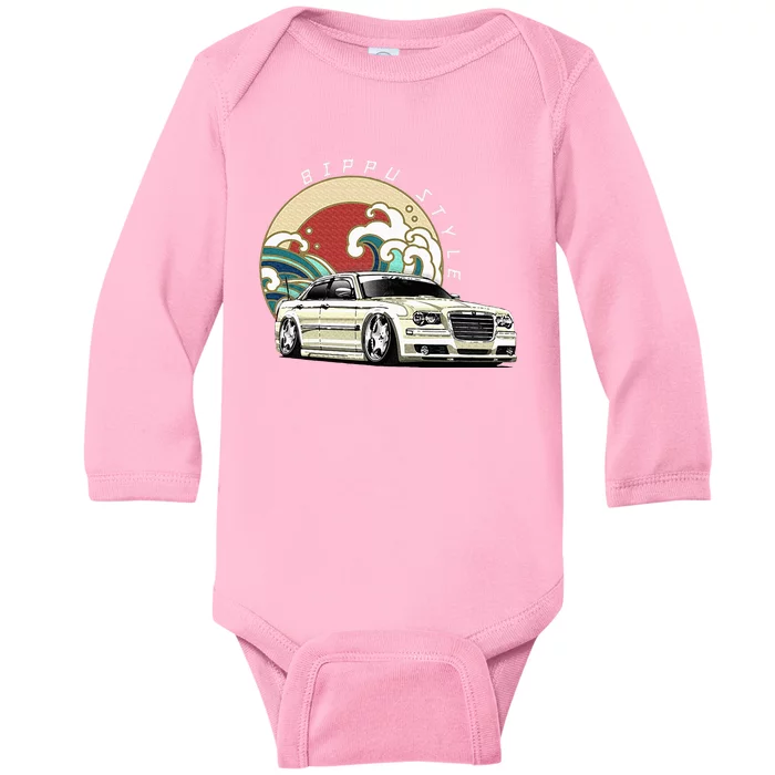 Bippu Style Car Baby Long Sleeve Bodysuit