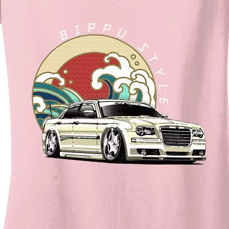 Bippu Style Car Women's V-Neck T-Shirt