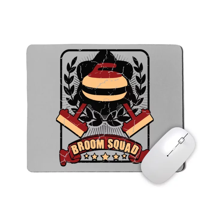 Broom Squad Curling Funny Curler Winter Sports Curler Team Mousepad