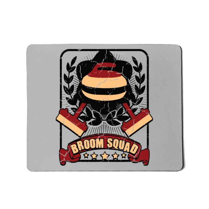 Broom Squad Curling Funny Curler Winter Sports Curler Team Mousepad