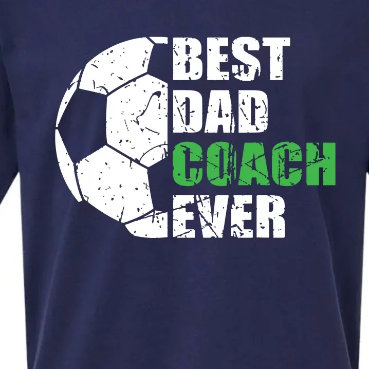 Best Soccer Dad Coach Ever Retro Father Soccer Coach Dad Sueded Cloud Jersey T-Shirt