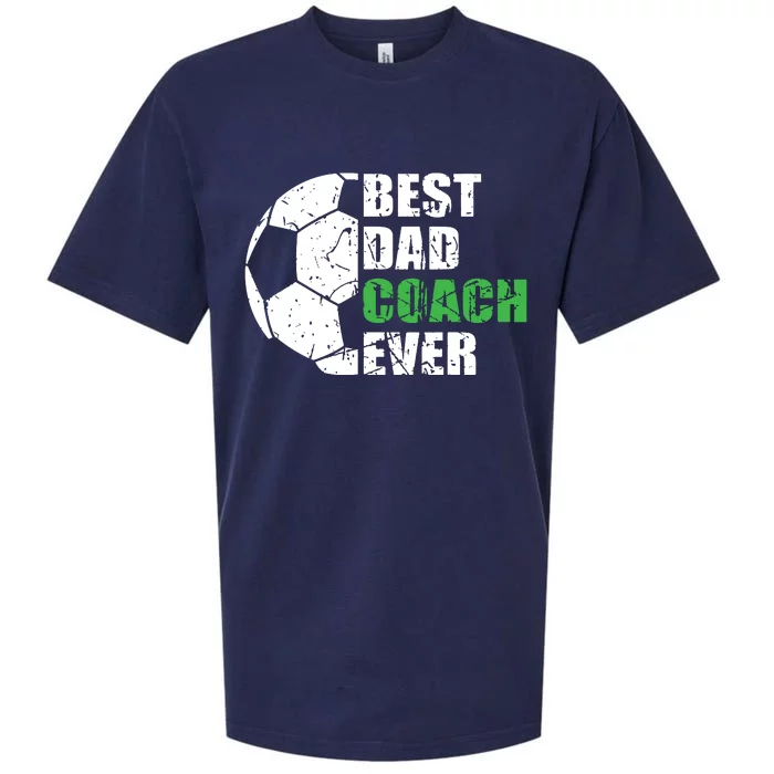 Best Soccer Dad Coach Ever Retro Father Soccer Coach Dad Sueded Cloud Jersey T-Shirt